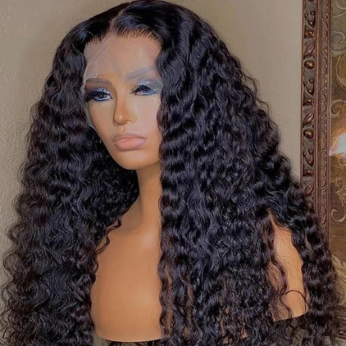 13x4 Lace Front Deep Wave 100% Human Hair Wig