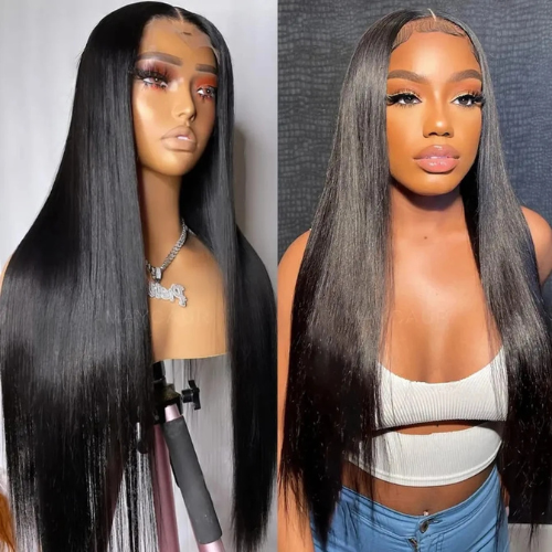 13X4 Lace Front Straight 100% Human Hair Wig